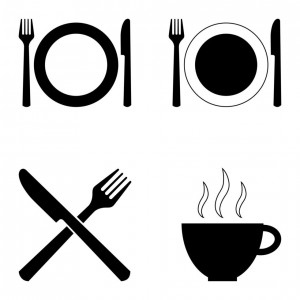 1591430-set-di-quattro-simboli-per-caffe-e-ristoranti-vettoriale