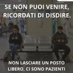 Non puoi più venire alla visita? DISDICI il tuo appuntamento!