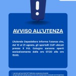 AVVISO ALL'UTENZA