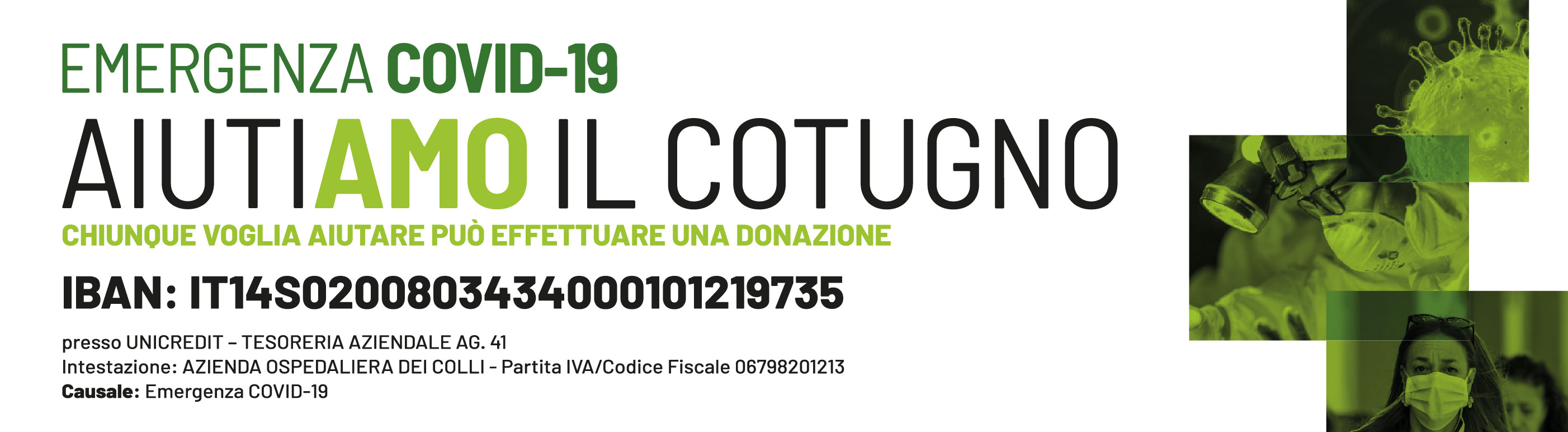 Donazione coronavirus