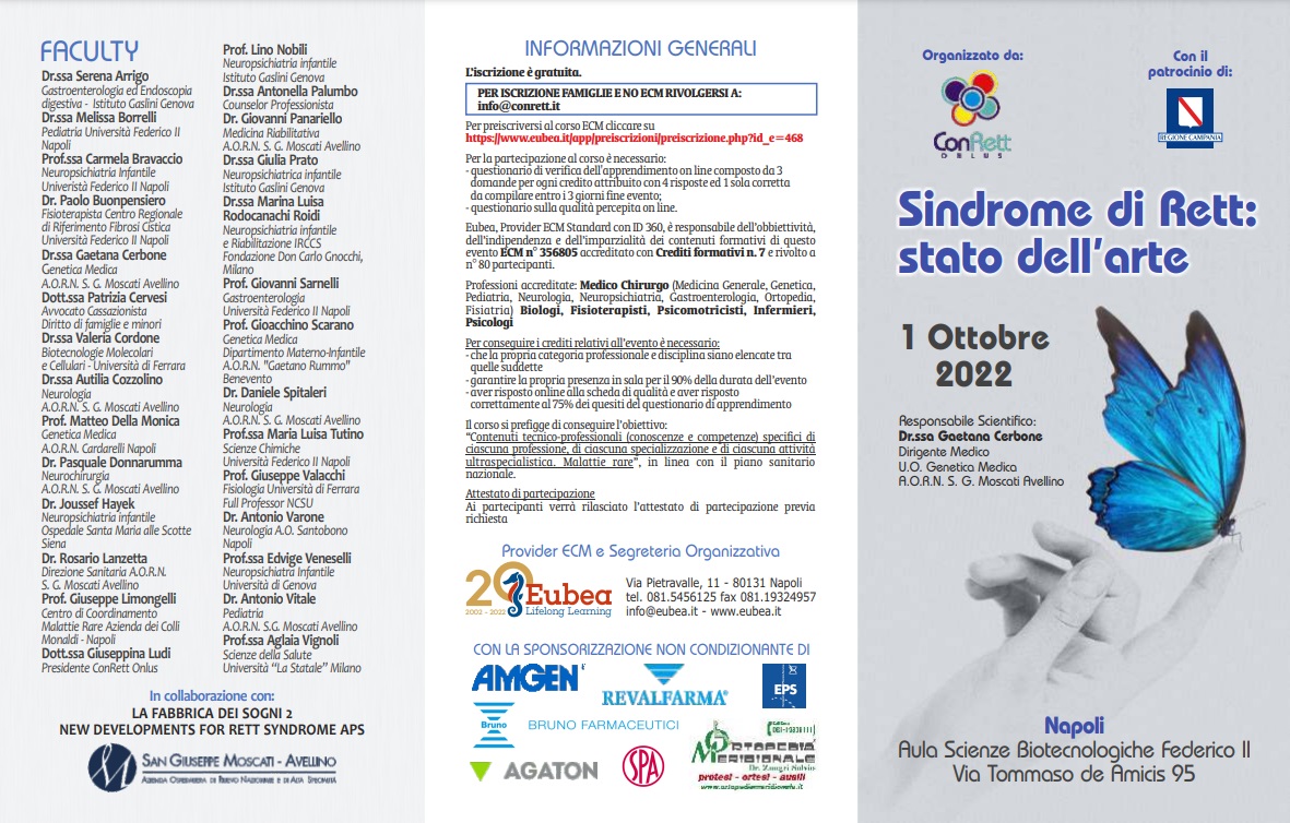 Sindrome di Rett: stato dell’arte